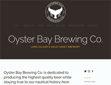 Tablet Screenshot of oysterbaybrewing.com